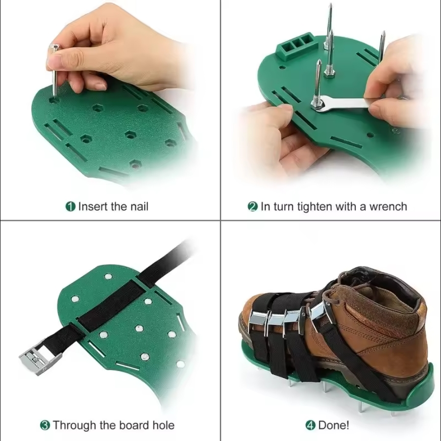 Garden Nail Shoes Grass Loose  - Gardening Tools Long recension och pris