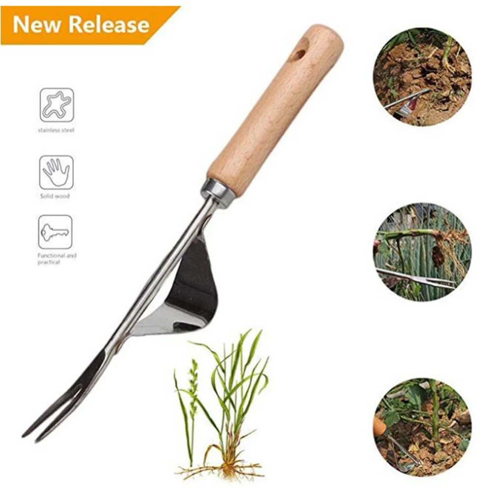 1pcs Wood Handle Stainless Ste - Gardening Tools To Remove Weeds recension och pris