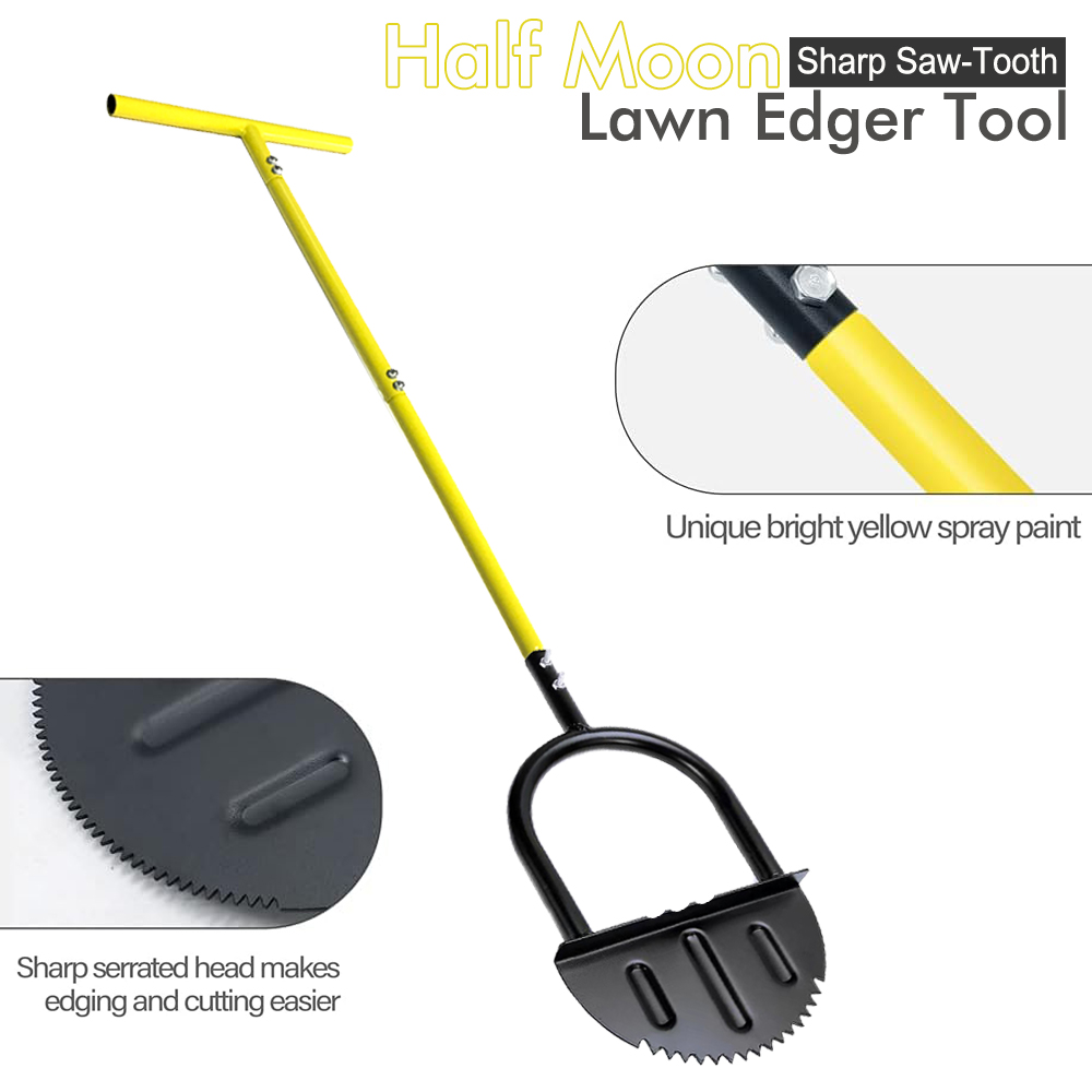 Half Moon Lawn Edger with Long - Gardening Tools Long recension och pris